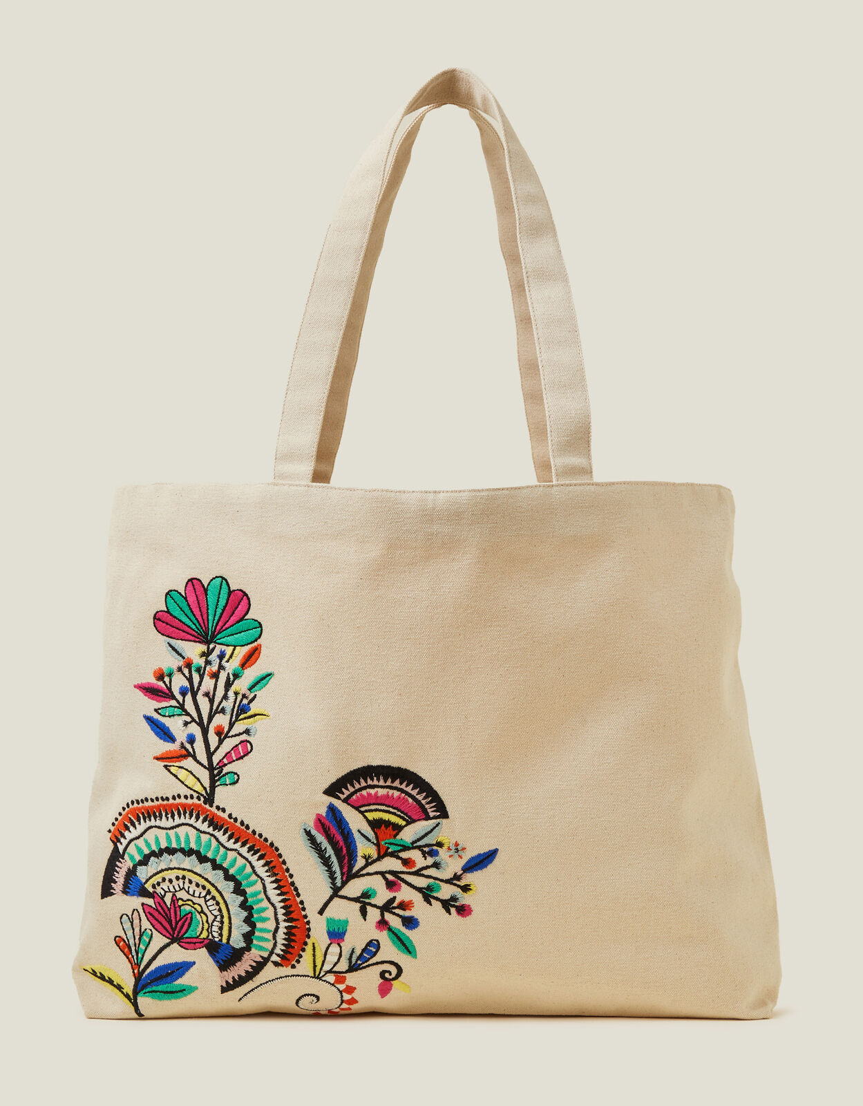 Embroidered Shopper Bag