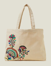 Embroidered Shopper Bag, , large