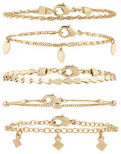 Delicate Chain Bracelet Multipack, Gold (GOLD), large