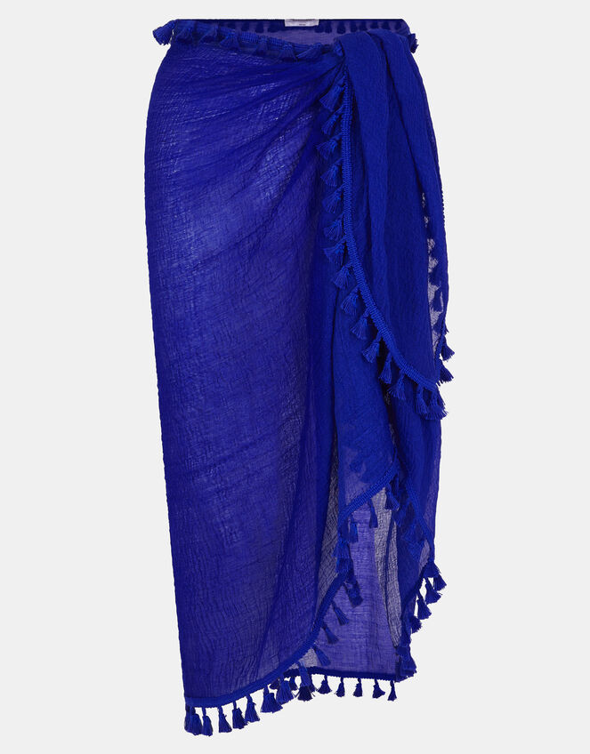 Tassel Trim Sarong, , large