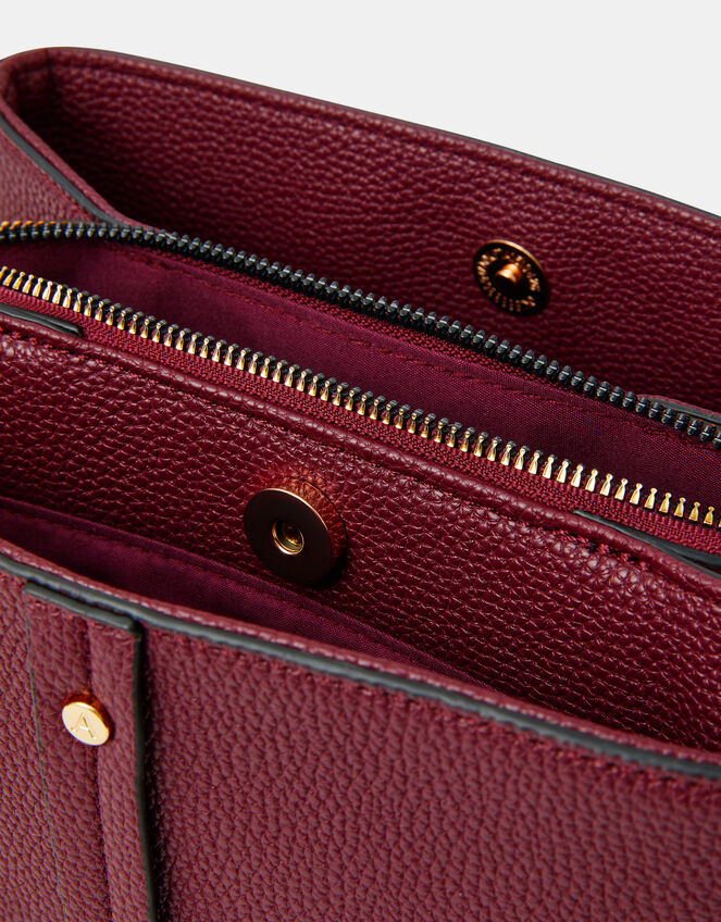 Webbing Strap Crossbody Bag, Red (BURGUNDY), large