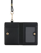 Lanyard Card Holder, Black (BLACK), large