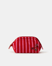Star Embellished Stripe Make Up Bag, , large