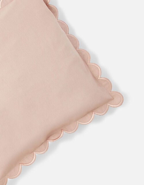 Scallop Edge Cushion Cover, Pink (PALE PINK), large