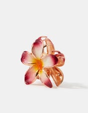 Tropical Flower Metal Claw Clip, , large