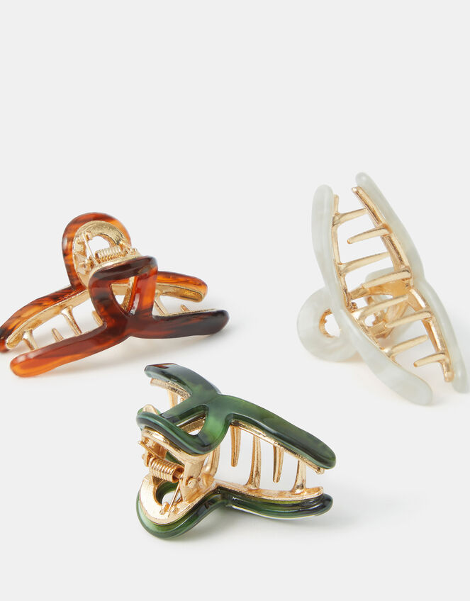 3-Pack Mini Twist Claw Clips, , large