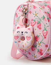 Girls Doughnut Cat Bag Charm, , large