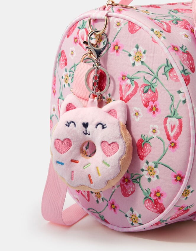 Girls Doughnut Cat Bag Charm, , large