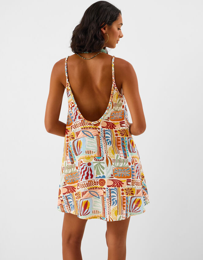 Abstract Print Mini Dress, Multi (BRIGHTS MULTI), large