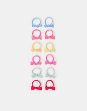 12-Pack Girls Mini Bow Hair Bands, , large