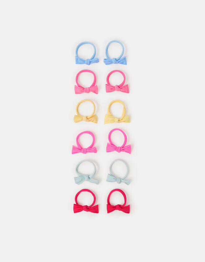 12-Pack Girls Mini Bow Hair Bands, , large