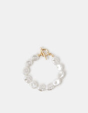 Organic Pearl T-Bar Bracelet, , large