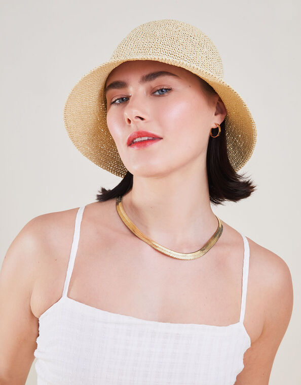 Fine Crochet Bucket Hat, , large