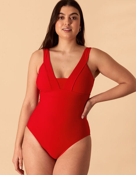 Lexi Mesh Shaping Swimsuit, Red (RED), large