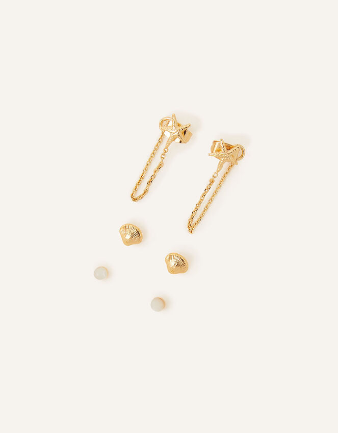 Pearl earrings set of 3 Clearance