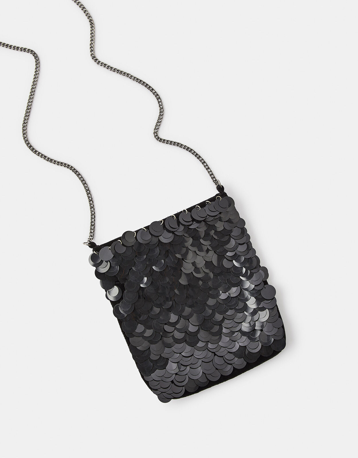 Black sequin crossbody bag discount