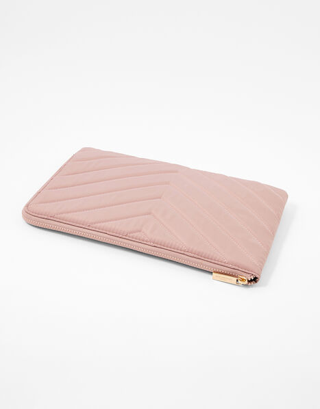 Quilted Nylon Laptop Case Nude, Nude (NUDE), large