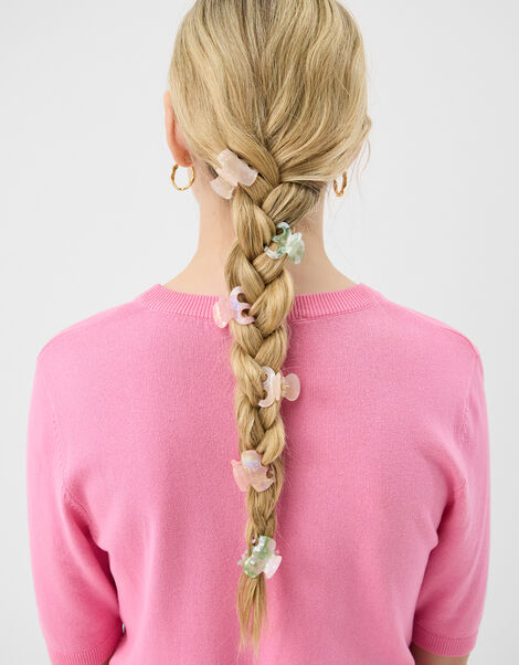 6-Pack Mini Iridescent Claw Clips, , large