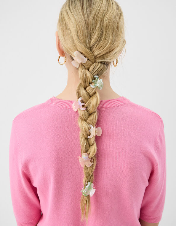 6-Pack Mini Iridescent Claw Clips, , large