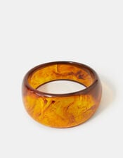 Chunky Resin Bangle, Brown (BROWN), large