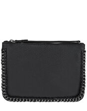 Chain Leather Pouch, , large