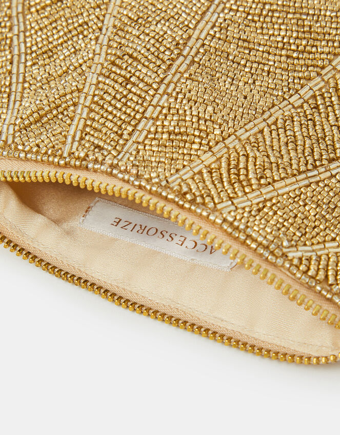 Beaded Shell Pouch, , large