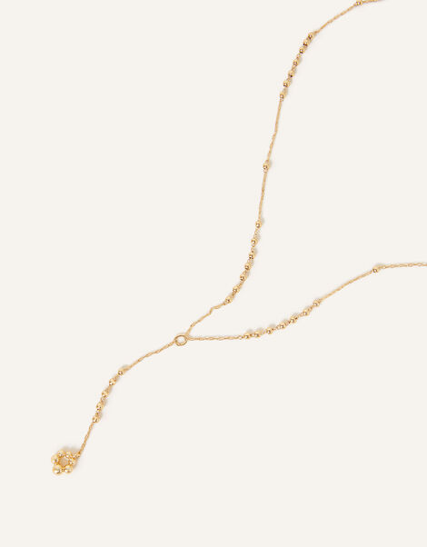 14ct Gold-Plated Y-Chain Necklace, , large