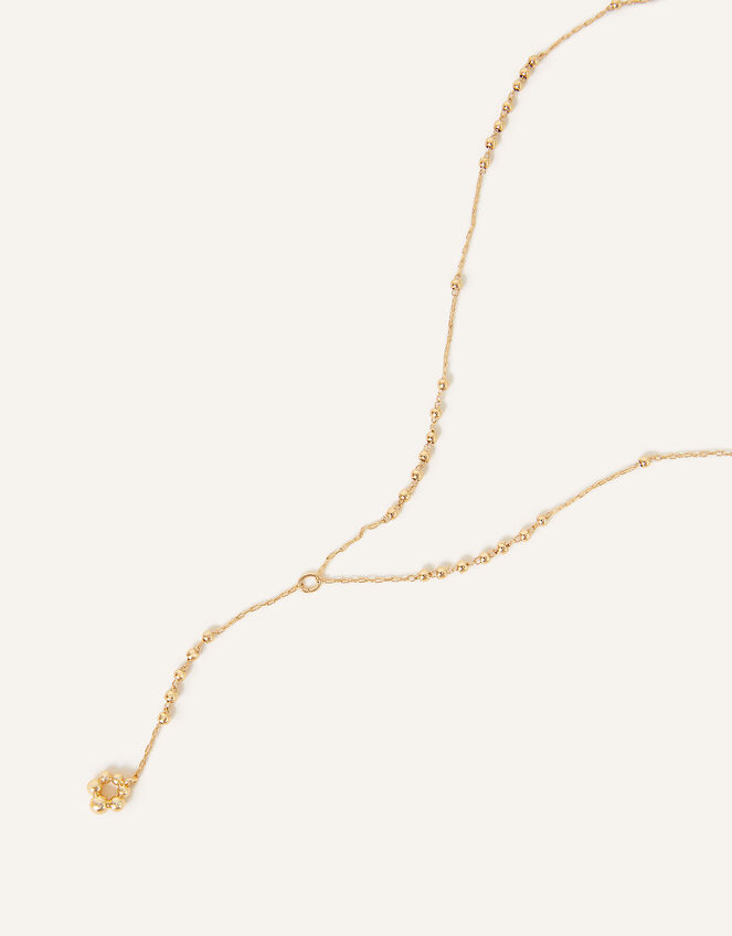 14ct Gold-Plated Y-Chain Necklace, , large