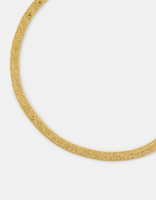 14ct Gold-Plated Omega Chain Bracelet, , large