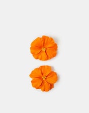 2-Pack Hibiscus Snap Clips, Orange (ORANGE), large