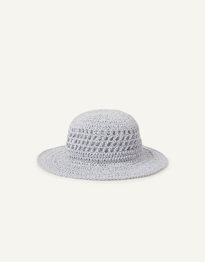 Crochet Bucket Hat, Natural (NATURAL), large