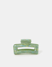 Iridescent Resin Rectangular Claw Clip, , large