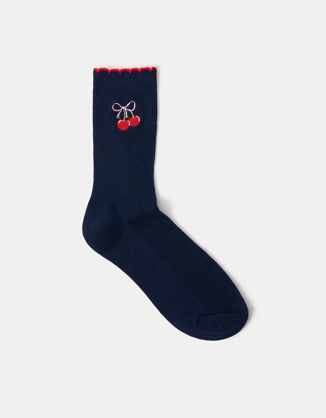 Cherry Bow Socks, , large