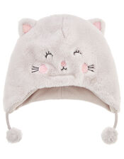 Fluffy Cat Chullo Hat, Multi (PASTEL-MULTI), large