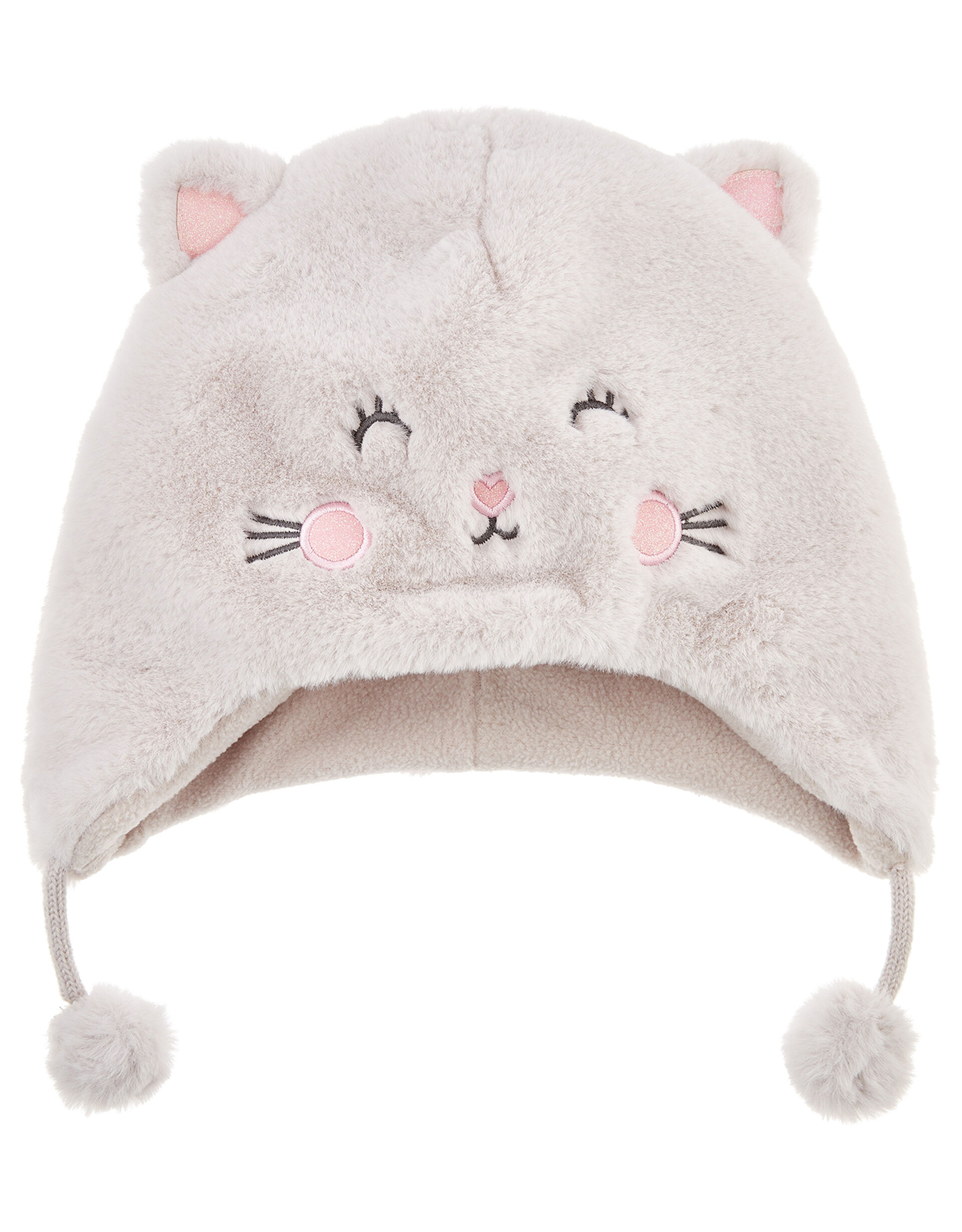 Fluffy Cat Chullo Hat, Multi (PASTEL-MULTI), large