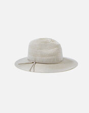 Packable Fedora Hat, Grey (LIGHT GREY), large
