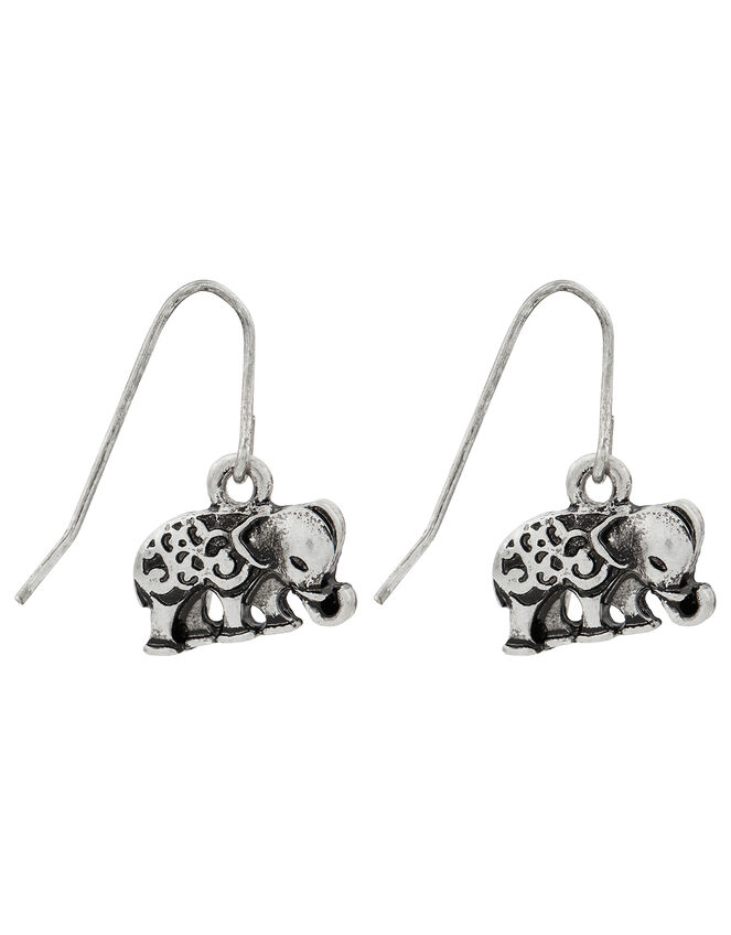 Elephant Drop Earrings, , large