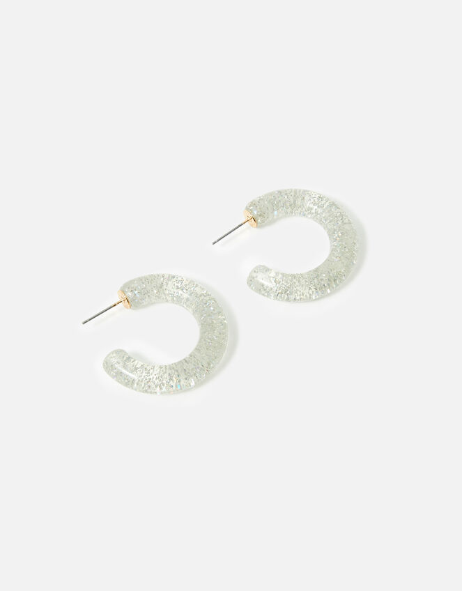 Pastel Pop Resin Glitter Hoop Earrings Hoops Accessorize UK
