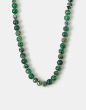 Glass Chrysoprase Bead Necklace, , large