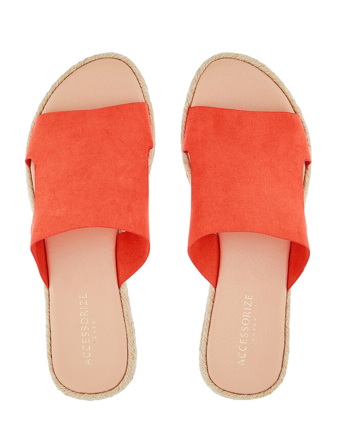 Ellen Espadrille Sliders, Orange (ORANGE), large