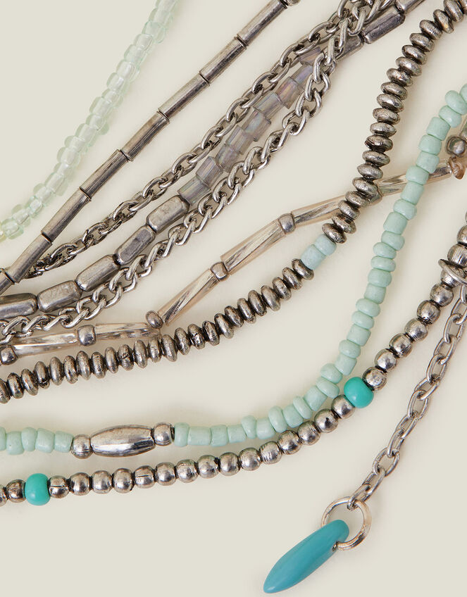 Layered Beaded Necklace, , large