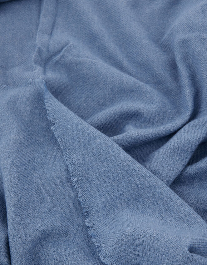 Wells Blanket Scarf Light Blue, , large