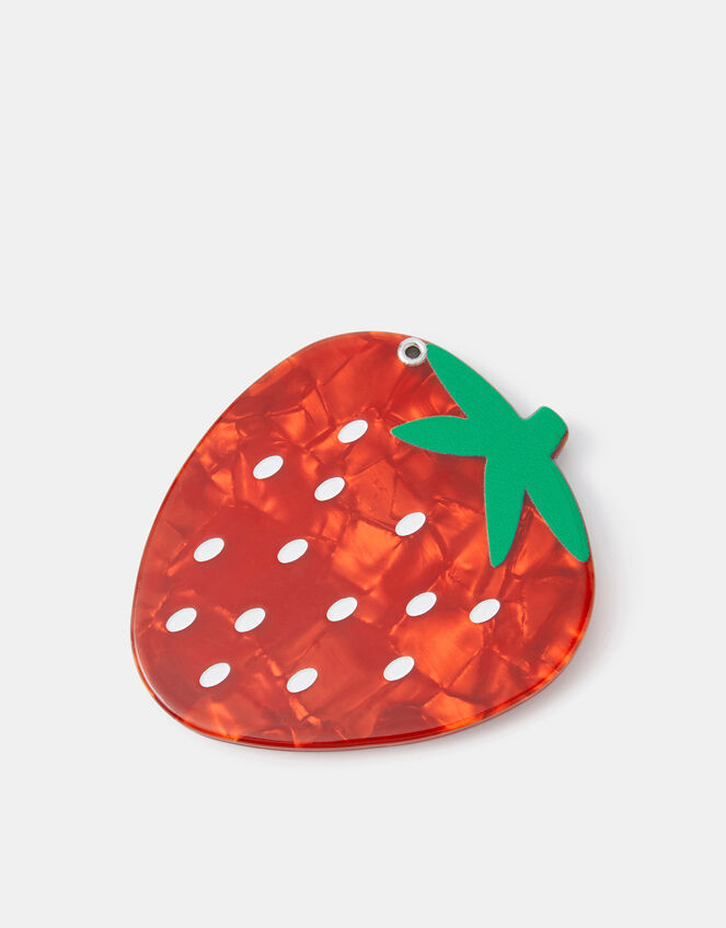 Strawberry Resin Compact Mirror, , large