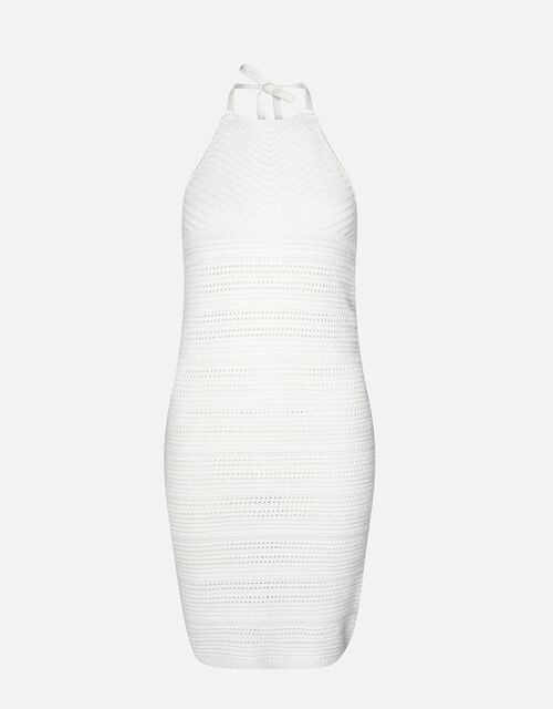Crochet Mini Dress, Ivory (IVORY), large