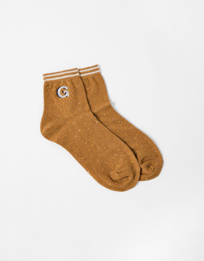 Initial Ankle Socks - G, , large