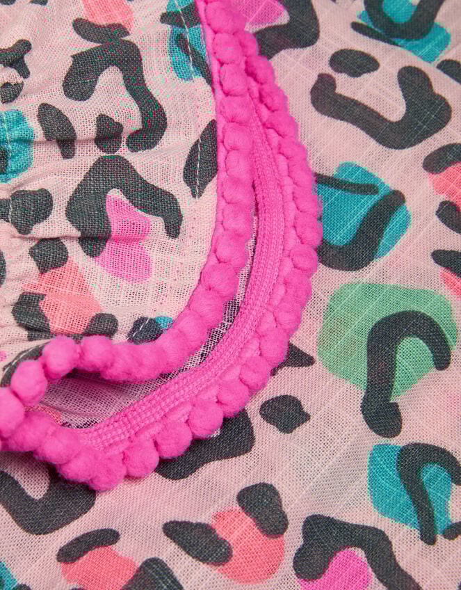 Girls Leopard Print Sun Dress, Multi (BRIGHTS MULTI), large