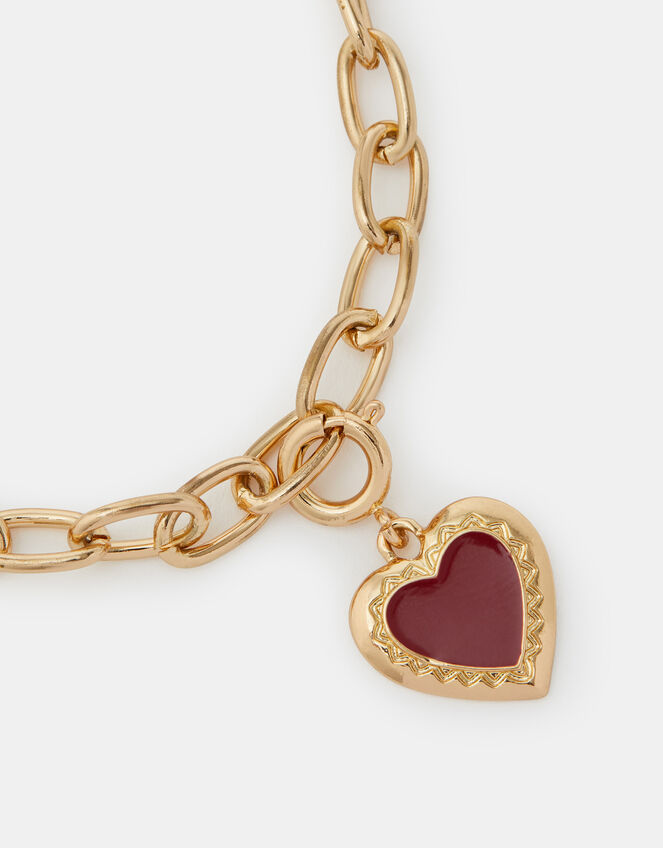 Enamel Heart Jewellery Charm, , large