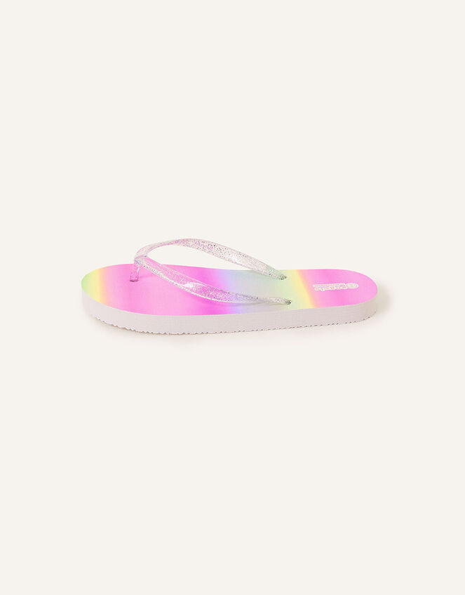 Kids Rainbow Ombre Flip Flops, Multi (BRIGHTS-MULTI), large