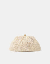 Bridal Cloud Pearl Beaded Mini Bag, , large