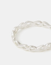 Sterling Silver Infinity Ring, Silver (ST SILVER), large